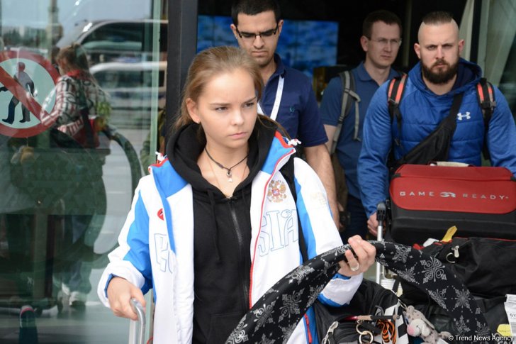 Rusiyalı gimnastlar Bakıya gəlib Rusiyalı gimnastlar Bakıya gəlib