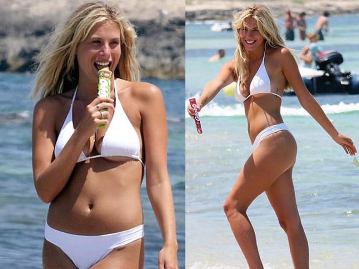 Kurortda bikini reklamına çəkildi -