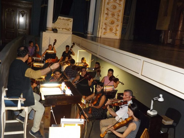 Musiqili Teatrda Bərdia Kiyarəsin məşqləri -