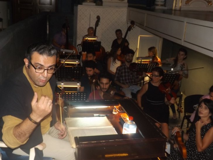 Musiqili Teatrda Bərdia Kiyarəsin məşqləri -