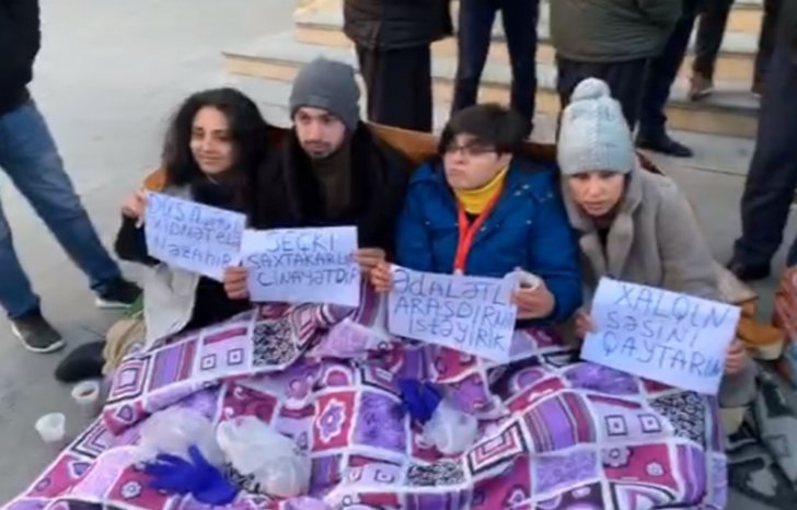 Namizədlərin aksiyasında saxlananlar buraxılıb -