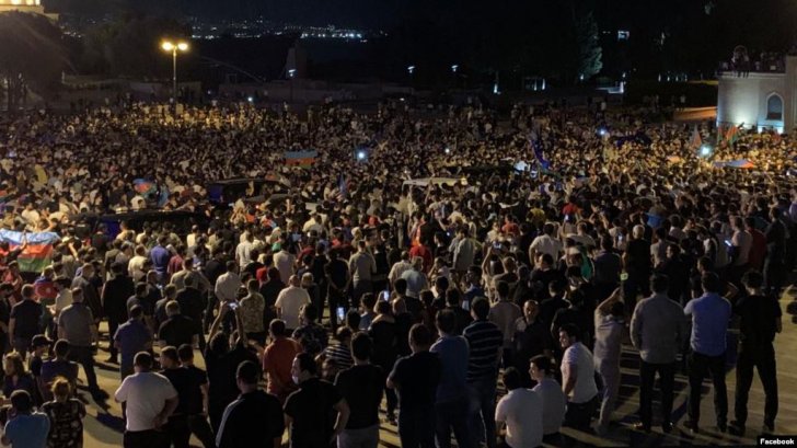 Bakıda keçirilən yürüş dağıdılıb, saxlanılanlar var