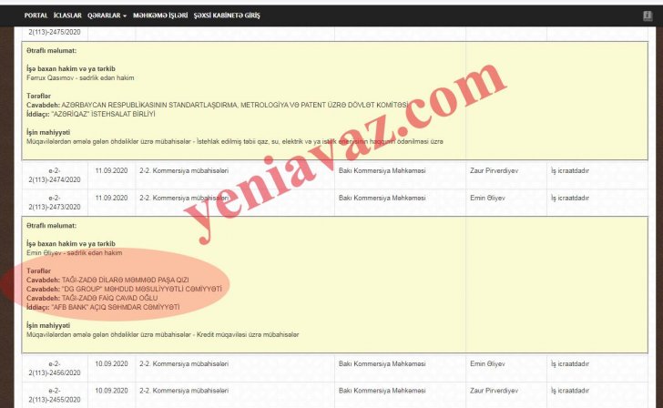 “AFB Bank” Kəmaləddin Heydərovun müavinini məhkəməyə verib - “AFB Bank” Kəmaləddin Heydərovun müavinini məhkəməyə verib -