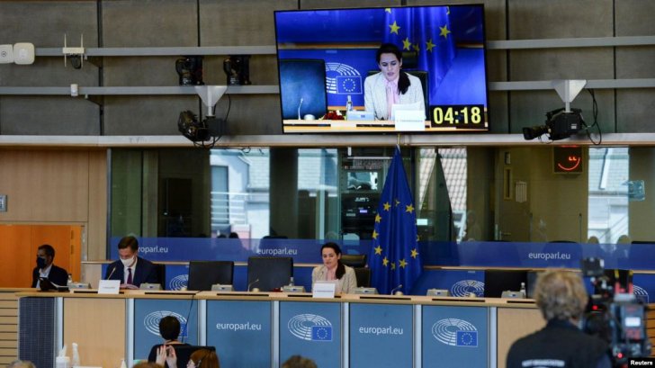 AB ölkələrinin xarici işlər nazirləri Belarusun müxalifət lideri ilə görüşüb