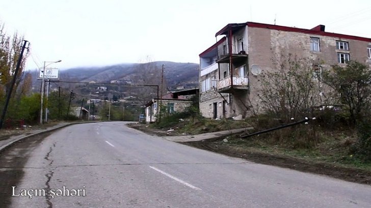 Laçın şəhərinin görüntüləri -
