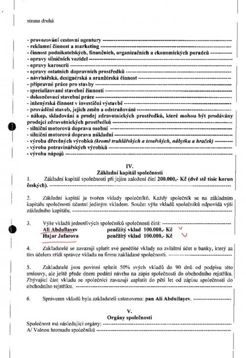 Yeni nazirin müavini Çexiyada şirkət sahibi imiş