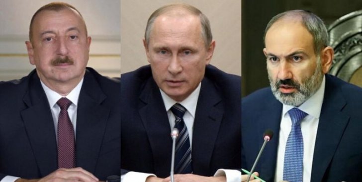 Putin İ.Əliyev və N.Paşinyanla Qarabağa dair sazişlərin reallaşmasını müzakirə edib
