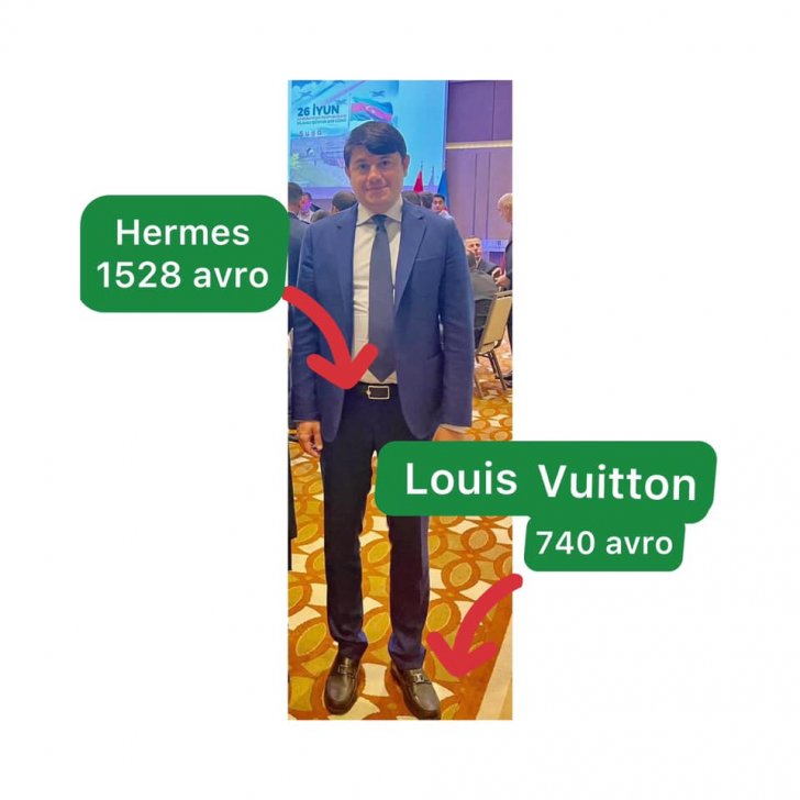 Fuad Muradovun 1528 avroluq kəməri və 740 avroluq ayaqqabısı - Fuad Muradovun 1528 avroluq kəməri və 740 avroluq ayaqqabısı -