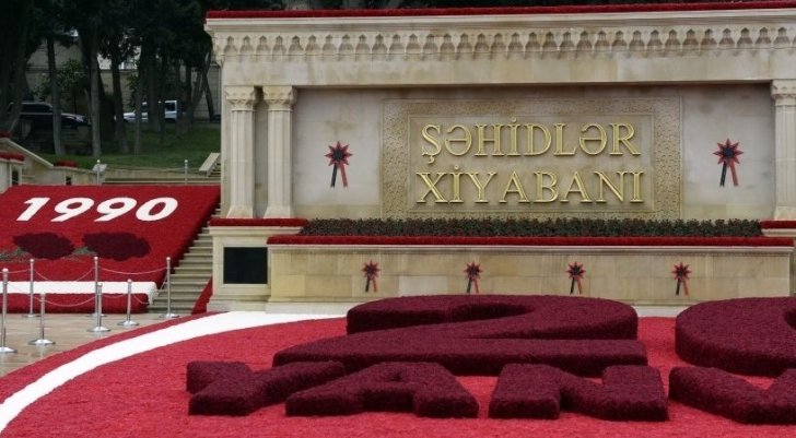 Azərbaycanda 20 yanvar faciəsinin 32-ci ildönümü qeyd olunur