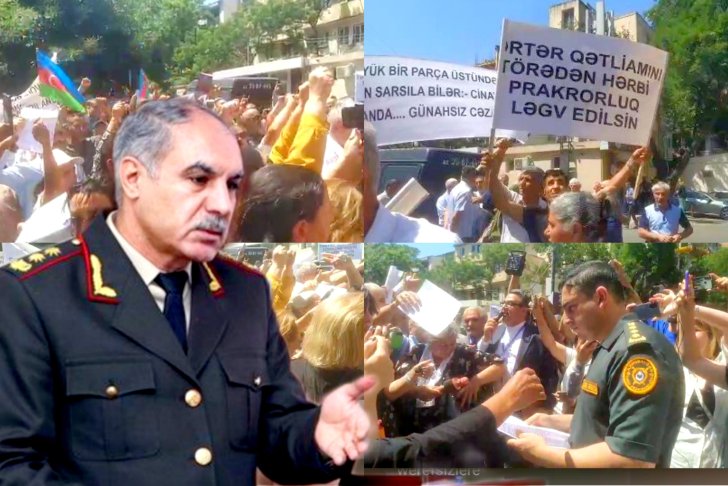 Hərbi prokuror Xanlar Vəliyevin istefası tələb olunub - BAKIDA AKSİYA