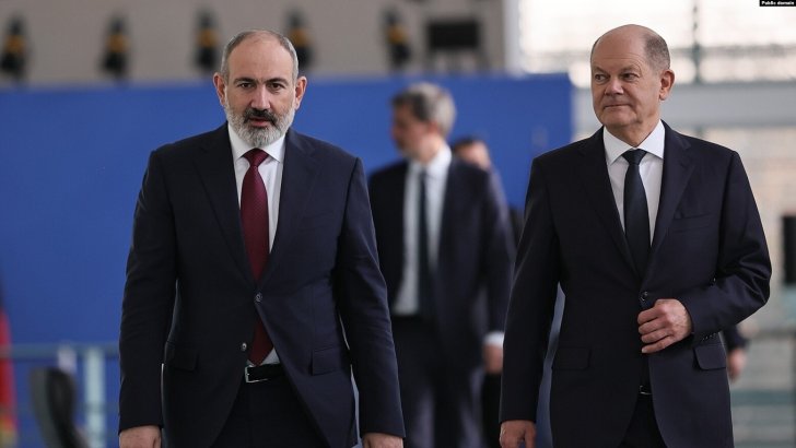 Olaf Şolts Qarabağ ermənilərinin öz müqəddəratını təyinetmə hüququndan danışıb