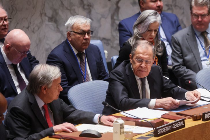 Sergey Lavrov BMT-də şiddətli tənqid atəşinə tutulub: Bugünkü iclasımızın riyakar sədri Rusiya...