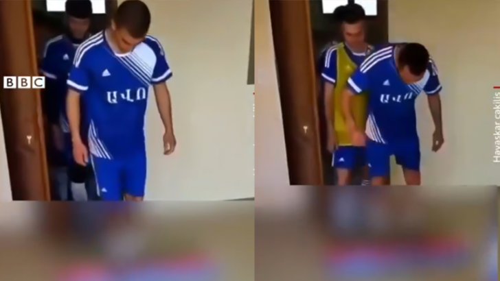 Azərbaycan bayrağını təhqir edən üç erməni gənc Laçında saxlanılıb - VİDEO