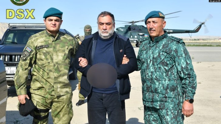 Ruben Vardanyan saxlanılaraq Bakıya gətirilib