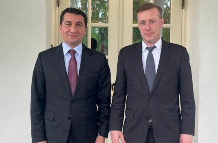 Hikmət Hacıyev Ceyk Sallivanla görüşüb
